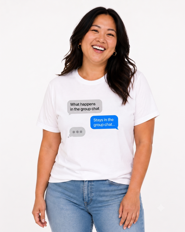 PRE ORDER: What happens in the group chat stays in the group chat shirt